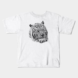 Tiger portrait Kids T-Shirt